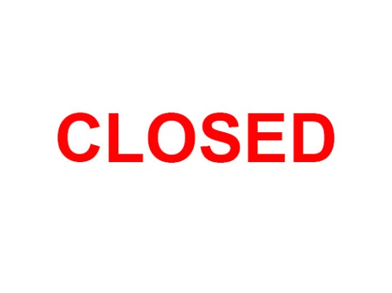 WE ARE CLOSED MONDAY SEPTEMBER 7TH