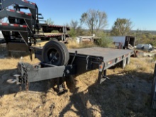PINTLE HITCH FLATBED TANDEM TRAILER