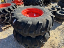 (2)19.5L-24 KUB RIM & R4 TIRES
