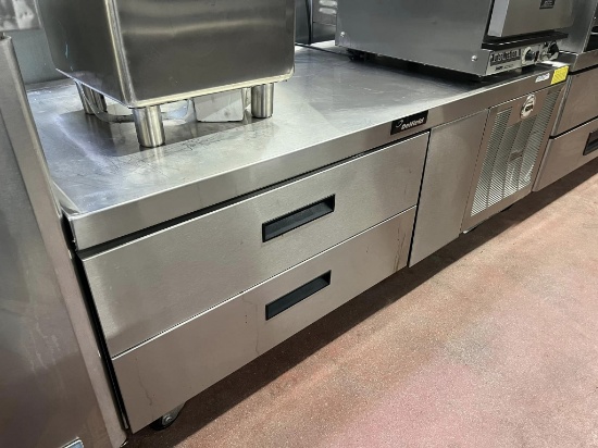 Delfield 60 1/2” 2 Drawer Refrigerated Chef Base