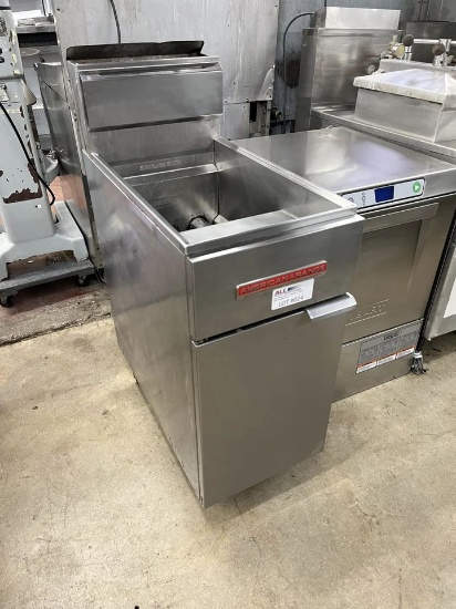 American Range 34-45Lb Gas Deep Fryer, 2 Baskets & Screen Filter Included just not shown.