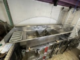 All S.S 3 Compartment Sink w/2 Drainboards