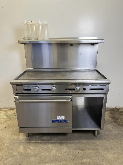 Imperial 48” Griddle w/Oven Below & Storage