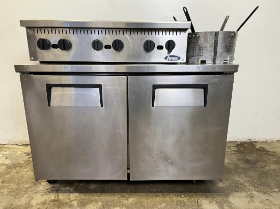 True 48” 2 door Worktop Refrigerator