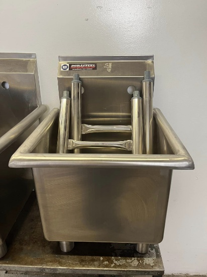 Brand New Stainless Steel Mop Sink 14” x 14” Basins