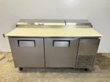 True 67” 2 Door Pizza Prep Table