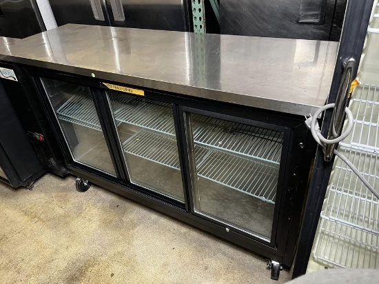 Avantco 72 1/2” 3 Sliding Glass Door Bar Cooler