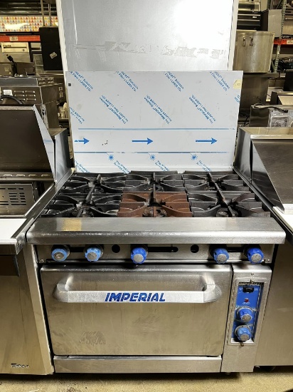 Imperial 6 Burner Gas Range w/Convection Oven Below
