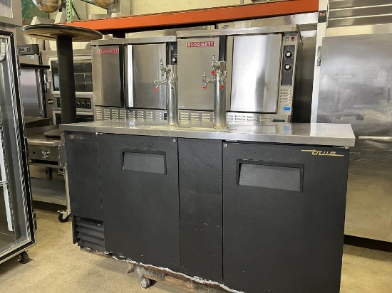 True 69 1/4” 3 Door Kegerator