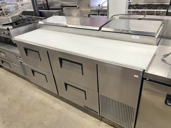 True 67” 4 Drawer Pizza Prep Table