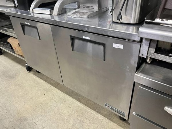 True 2 Door 60” Worktop Refrigerator