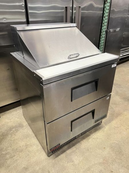 True 32 1/2” Megatop 2 Drawer Prep Table