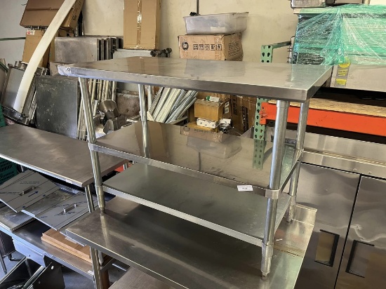 ACE 48” x 24” ALL Stainless Steel Worktop Table