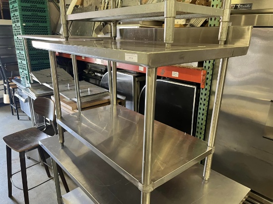 ALL Stainless Steel 48” x 30” Worktop Table w/Backsplash