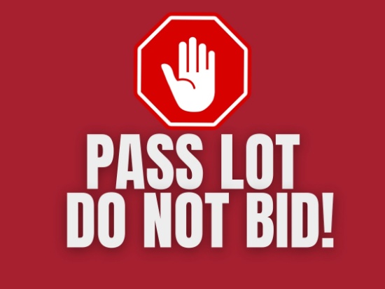 PASS LOT, DO NOT BID