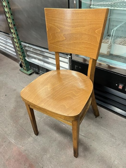 Wooden Tan Dining Chairs