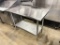 48” x 24” Stainless Steel Worktable w/Galvanized Bottom Shelf