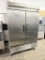 True 2 Door Digital Analog Freezer w/S.S Interior