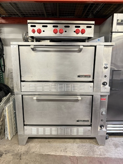 Garland Double Deck Gas Oven 56” w x 38 d x 63” h (No Stones)
