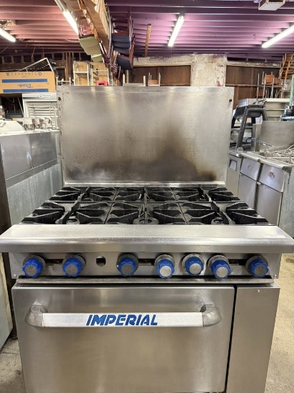 Imperial 6 Burner Gas Range w/Oven Below