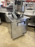 True 27” Songle Door Worktop Refrigerator w/Backsplash
