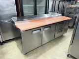 Atosa 92” 2 Doors, 2 Drawers Pizza Prep Table