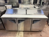 Turbo Air 72” 3 Door Sandwich Prep Table