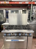 Imperial 36” 6 Burner Ramge w/Oven Below