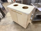 Custom Made Trash Reciprocal 37” W x 20” D x 36” H
