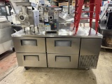 True 67” 4 Drawer Worktop Refrigerator w/Backsplash