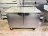 Beverage Air 48” 2 Door Worktop Refrigerator