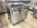 True 36” 2 Door Worktop Refrigerator