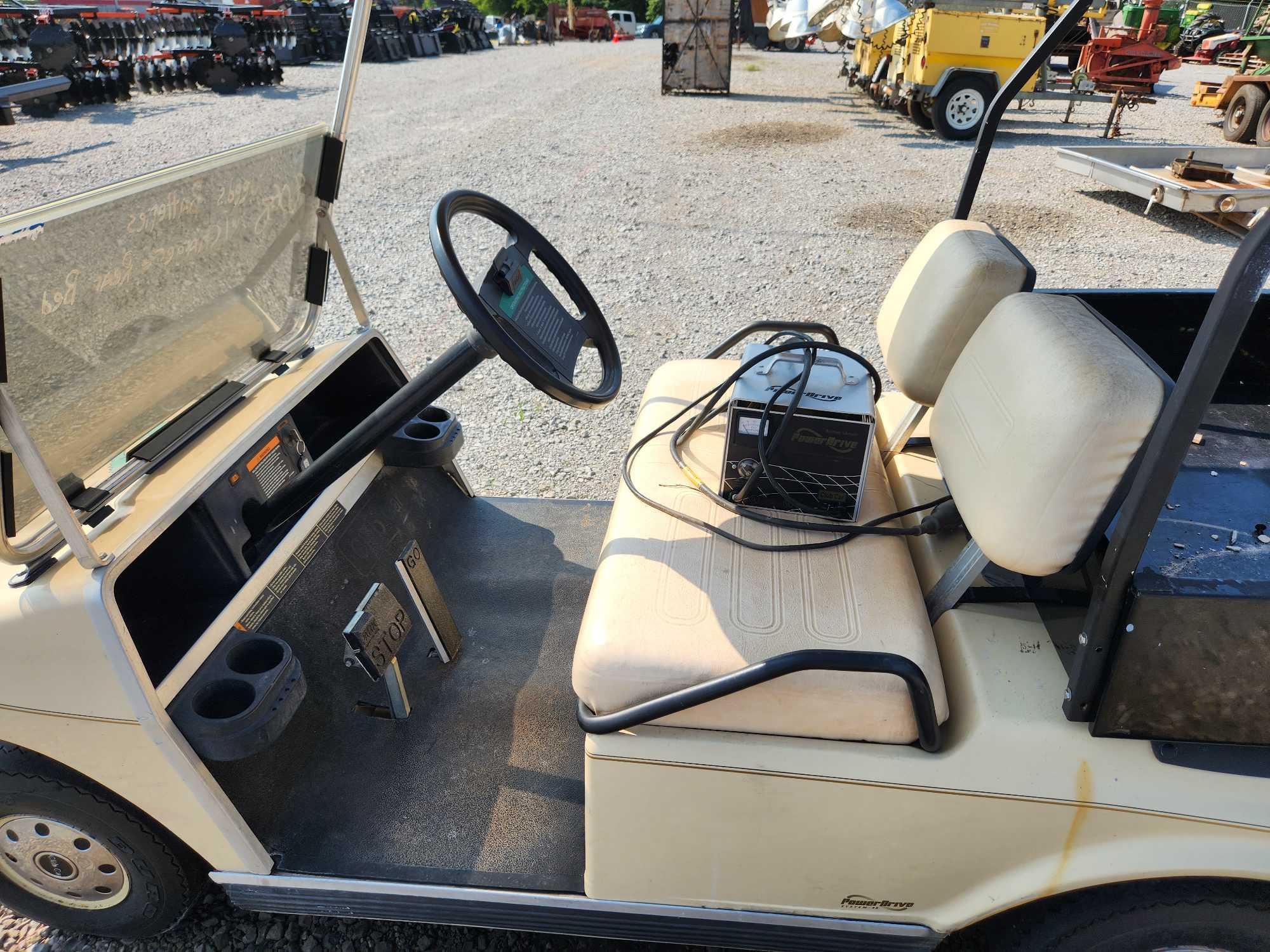 CLUB CAR, ELECTRIC GOLF CART W/ WINDSHIELD & | Proxibid