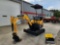 DIGGIT MODEL EM15 MINI-EXCAVATOR W/ BLADE, CANOPY, GAS ENGINE W/ 16
