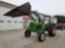JOHN DEERE MODEL 1630-2 ROPS TRACTOR W/ LOADER & 6' BUCKET, 1-SPOOL REMOTE VALVE