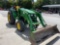 JOHN DEERE 4066R, 4X4 ROPS TRACTOR, W/ JOHN DEERE H180 LOADER, 6' BUCKET, SKID STEER COUPLER