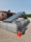 1- 24'W X 26'L X 8'T GALVANIZED BUILDING FRAME, 5 TRUSSES & 2 SIDEWALLS (MAKES A COMPLETE BUILDING)