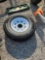 235/85R16 14 PLY TIRE W/ 8 LUG RIM
