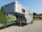 WW 3 HORSE GOOSNECK 12KLBS TRAILER W/ DRESSING ROOM, 2 BRAKE AXLE SN#11WHH1627RW206518