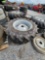 2- GOODYEAR 13.6R-28 RADIAL AG TIRES 8 LUG RIMS (2X=$)