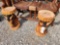 2- TEAKWOOD HORSE STANDS (2X=$)
