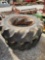 2- GOODYEAR 18.4-34 TIRES W/ SPIN OUT RIMS (RIMS ARE GOOD)
