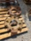 2- REAR WHEEL WEIGHTS W/ HARDWARE (FIT MF 255) 2X=$