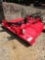 TITAN 3PT 7' ROTARY CUTTER W/ DUAL TAIL WHEELS 90HP GEARBOX W/ SLIP CLUTCH RED UNUSED