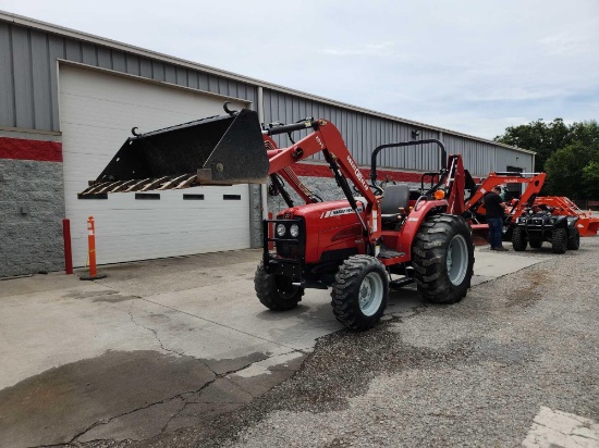 MASSEY FERGUSON MODEL 1540-4 ROPS TRACTOR, 3 CYLINDER DIESEL, 8X8 SHUTTLE TRANSMISSION