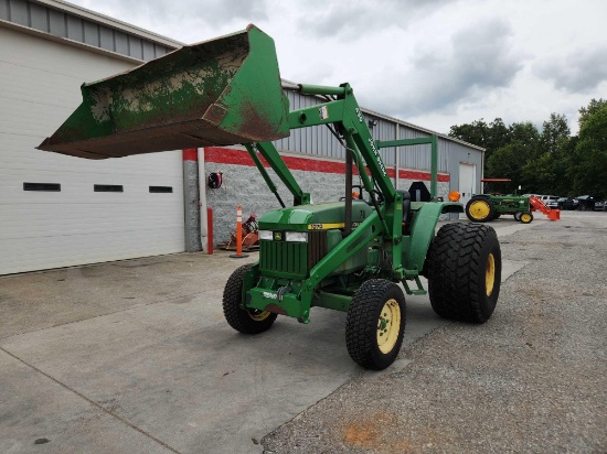 JOHN DEERE 1070-2 ROPS TRACTOR W/ QA LOADER, QA 60" BUCKET, JOYSTICK LOADER VALVE