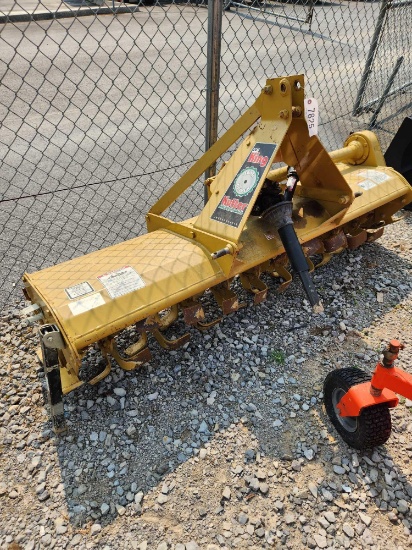 KING KUTTER 3PT 6' PTO ROTARY TILLER W/ SLIP CLUTCH (MISSING REAR GATE) SN#1001367056