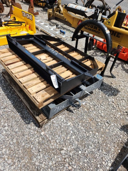 2K LBS PALLET FORK FRAME SKID STEER QUICK ATTACH (FRAME ONLY)