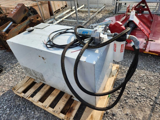 105 GALLON FUEL TANK W/ ELECTRIC PUMP ALL MOST NEW