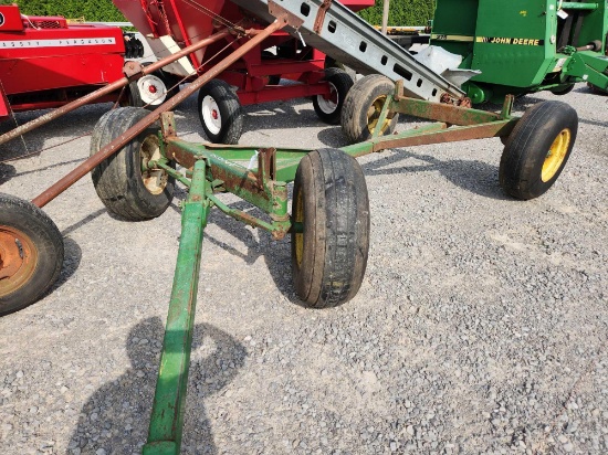 JOHN DEERE MODEL 1075 WAGON GEAR W/ IMPLEMENT TIRES & EXT TONGUE